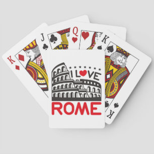 Ik hou van Rome Italië Colosseum Reizen Pokerkaarten