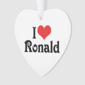 Ik hou van Ronald Ornament (voorkant)