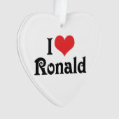 Ik hou van Ronald Ornament (voorkant)