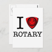 Ik hou van Rotary Engine Briefkaart (Voorkant / Achterkant)