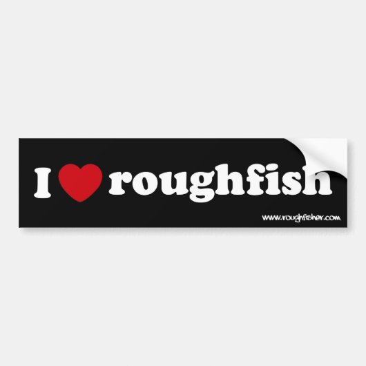 ik hou van roughfish sig bumpersticker (Voorkant)