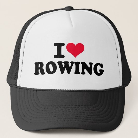 Ik hou van Rowing Trucker Pet (Voorkant)