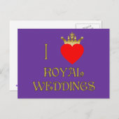 Ik hou van Royal Weddings T-shirts, Mokken, gesche Briefkaart (Voorkant / Achterkant)