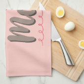 Ik hou van roze moeder theedoek (Quarter Fold)