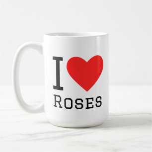 Ik hou van rozen koffiemok