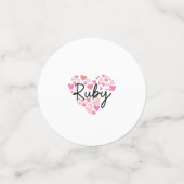 Ik hou van Ruby Confetti (Kleine voorkant)