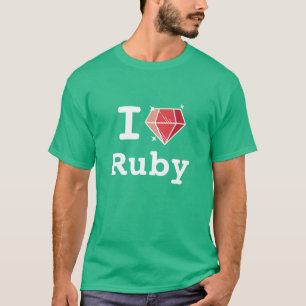 Ik hou van Ruby Happy Coder Shirt