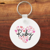Ik hou van Ruby Sleutelhanger (Voorkant)