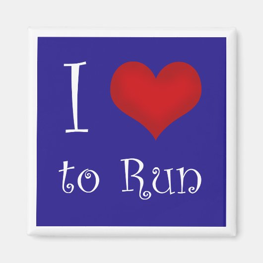 Ik hou van Run Magnet Magneet (Voorkant)