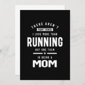 Ik hou van Running. Ik hou ervan een moeder te zij Bedankkaart (Voorkant / Achterkant)