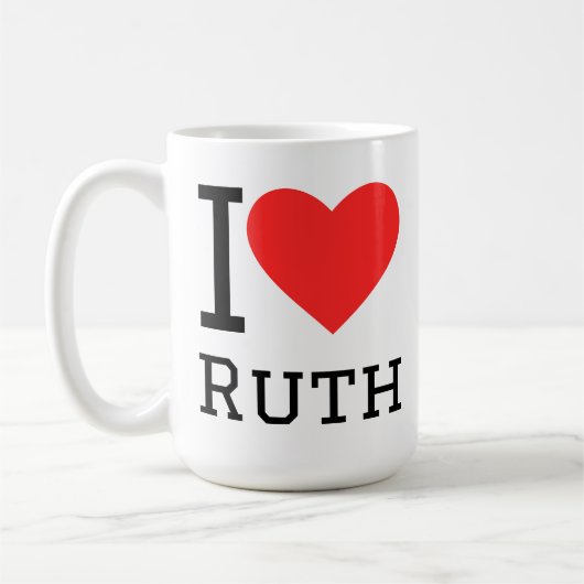 Ik hou van ruth koffiemok (Links)