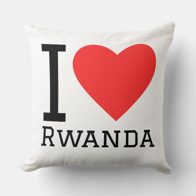 Ik hou van Rwanda Kussen (Voorkant)