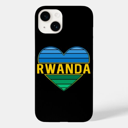 Ik hou van Rwanda, Rwandese hart Case-Mate iPhone Case (Achterkant)