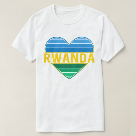 Ik hou van Rwanda, Rwandese hart T-shirt (Design voorkant)