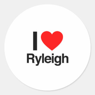 ik hou van ryleigh ronde sticker