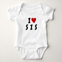 Ik hou van S I S | Heart custom text SIS SISTER