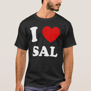 Ik hou van Sal I Heart Sal Funny Sal T-shirt