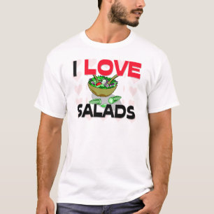 Ik hou van salades t-shirt