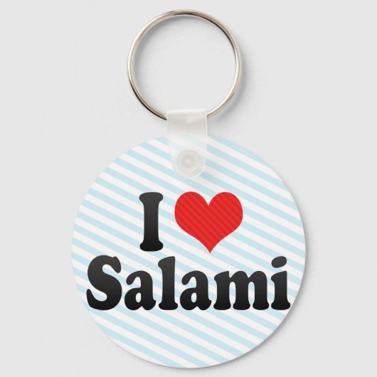 Ik hou van Salami Sleutelhanger (Voorkant)