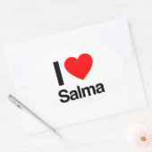 ik hou van salma ovale sticker (Envelop)