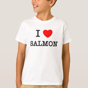 Ik hou van SALMON ( voedsel ) T-shirt