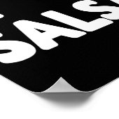 Ik hou van Salsa Heart Dance Dancing Studio Mex Poster (Hoek)