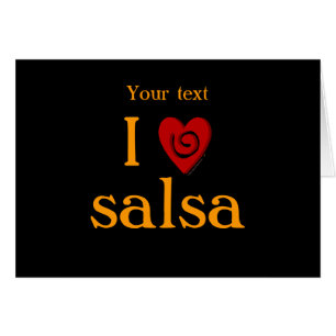 Ik hou van Salsa Swirl Heart, Latijnse dansende Aa