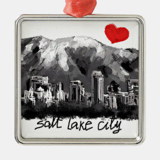Ik hou van Salt Lake City Metalen Ornament