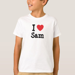 Ik hou van Sam hart T-Shirt