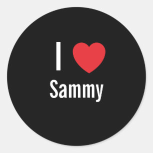Ik hou van Sammy Ronde Sticker