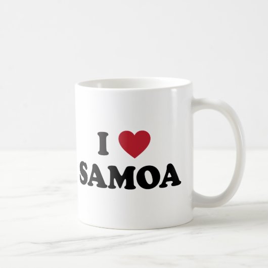 Ik hou van Samoa Koffiemok (Rechts)
