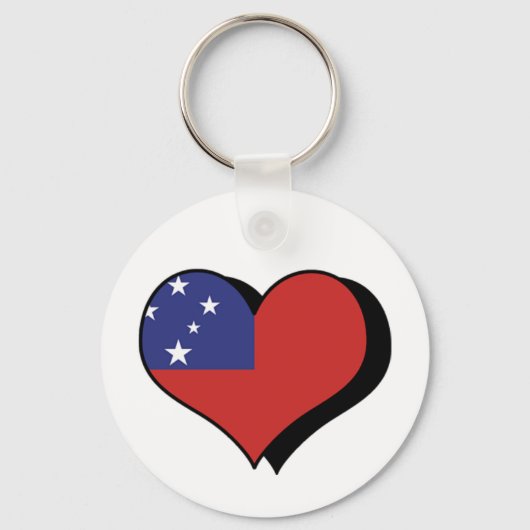 Ik hou van Samoa Sleutelhanger (Voorkant)