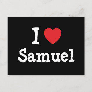 Ik hou van Samuel hart aangepast aan maat Briefkaart