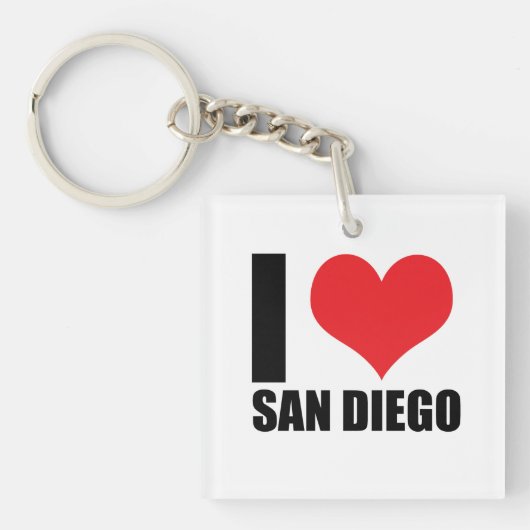 Ik hou van San Diego Sleutelhanger (voorkant)