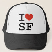 Ik hou van San Francisco Trucker Pet (Voorkant)