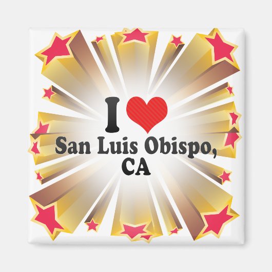 Ik hou van San Luis Obispo,+CA Magneet (Voorkant)