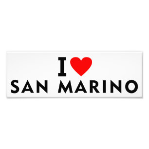 Ik hou van San Marino land zoals hart reizen toeri Foto Afdruk