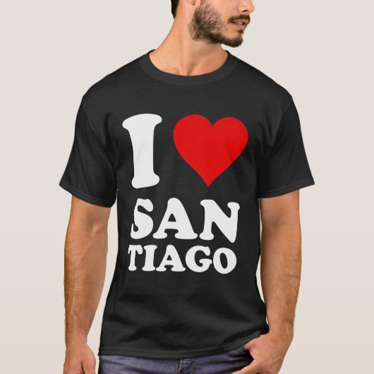 Ik hou van Santiago T-shirt (Voorkant)