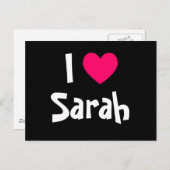 Ik hou van Sarah Briefkaart (Voorkant / Achterkant)