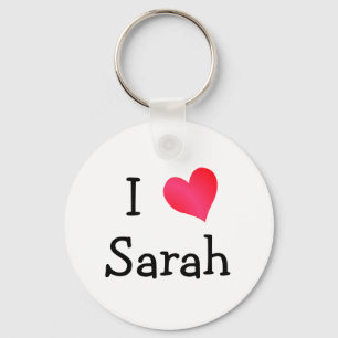 Ik hou van Sarah Sleutelhanger
