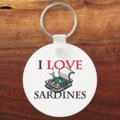 Ik hou van Sardines Sleutelhanger (Voorkant)