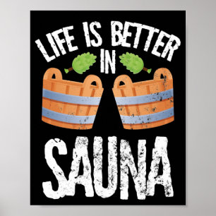 Ik hou van saunas poster