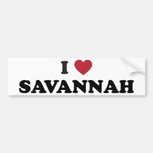 Ik hou van Savannah Georgia Bumpersticker