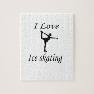 Ik hou van schaatsen legpuzzel