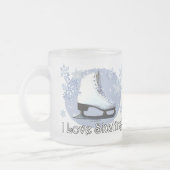 Ik hou van schaatsen matglas koffiemok (Links)