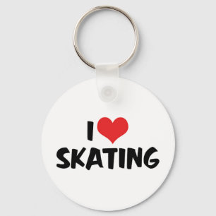 Ik Hou Van Schaatsen Sleutelhanger