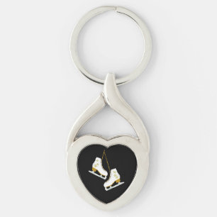 Ik hou van schaatsen sleutelhanger