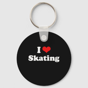 Ik Hou Van Schaatsen Tshirt Sleutelhanger