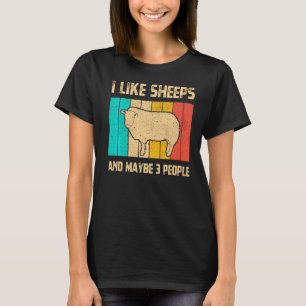 Ik hou van schapen en misschien 3 mensen die Boerd T-shirt