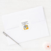 Ik hou van schermontwerp ronde sticker (Envelop)